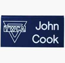 1 1/4&quot; x 3&quot; Standard Name Badge with logo