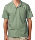 B3100G  Men&#39;s Short Sleeve Poplin Camp Shirt w/pocket