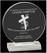  5"  Clear Acrylic Circle w/Clear Base
