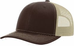 Richardson #112+  Brown w/Khaki Mesh