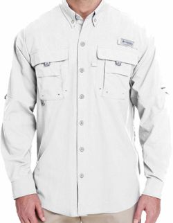 7048 Columbia Men&#39;s Bahama II Long Sleeve Performance Fishing Shirt