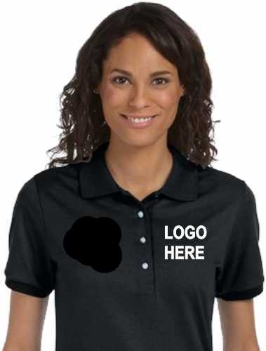 Jerzees 437W Ladies Short Sleeve Polo w/Logo Only - FNB or FCB, 2XL