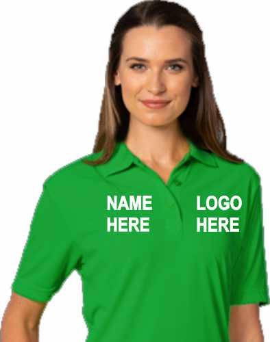 BG6300 Ladies Short Sleeve Polo w/2 Locations - FNB or FCB,  3XL -4 XL