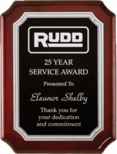 P4561 7&quot; x 9&quot; High Gloss Rosewood Award Plaque