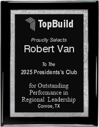 8&quot;x10&quot; Black Piano Finish Plaque - Genuine Wood