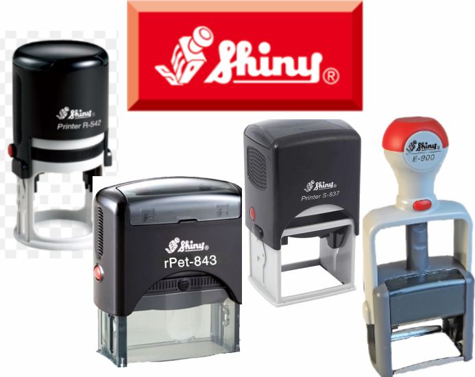 Shiny Self Inking Text Stamps