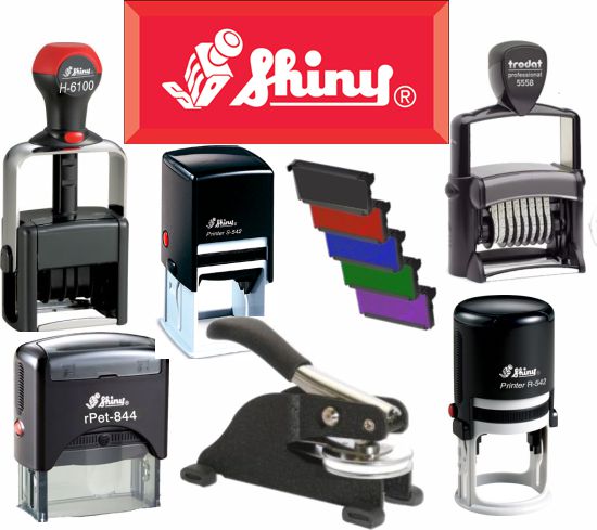 Shiny Self Inking Text Stamps, Daters, Numberers, TX Notary Embossers,  Self Inking Notary Stamps, Replacement Pads